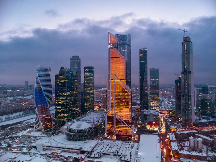 Москоу Сити оранжевая башня