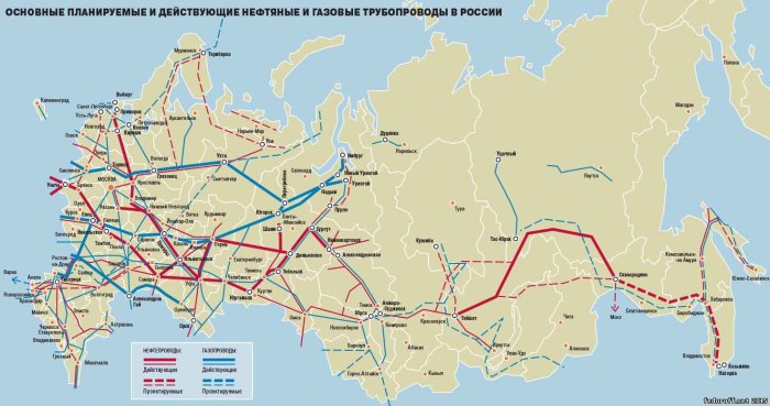 Трубопровод Росси карты