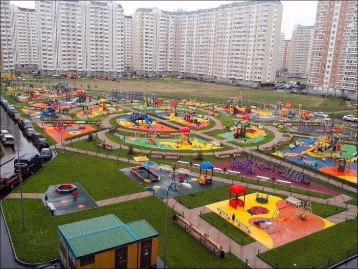 Некрасовка парк детские площадки