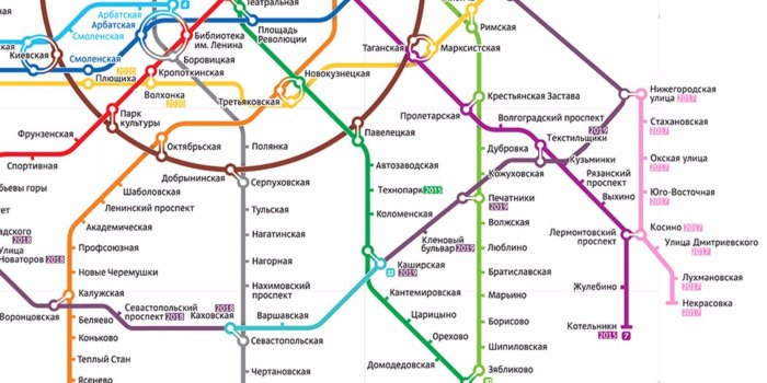Станция метро Некрасовка на схеме метрополитена